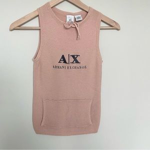 Armani Exchange Soft Pink Sleeveless Top XS
